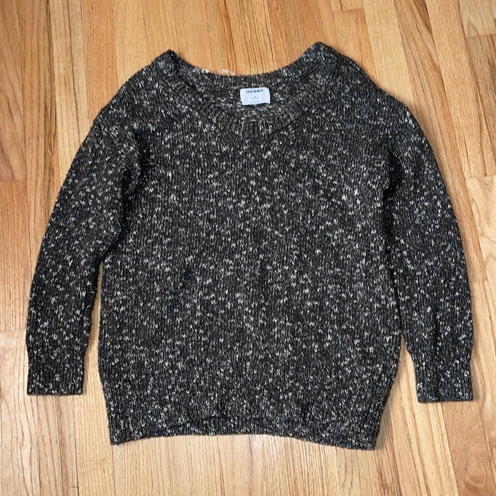 Green tunic length sweater xs